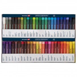 Пастель масляная художественная BRAUBERG ART "Секреты художника", 48 цветов, круглое сечение, 182098