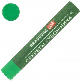 Пастель масляная BRAUBERG ART "Секреты художника", УТОЛЩЕННАЯ, 24 цвета, круглое сече, 182100