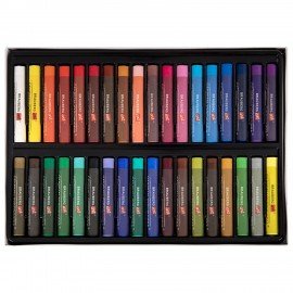 Пастель масляная BRAUBERG ART "Секреты художника", УТОЛЩЕННАЯ, 36 цветов, круглое сечение, 182001, 182101