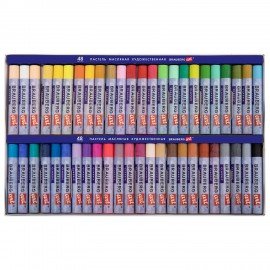 Пастель масляная художественная BRAUBERG ART CLASSIC, 48 цветов, круглое сечение, 182103