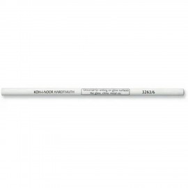 Карандаш по стеклу, металлу и пластику KOH-I-NOOR, 1 шт., грифель 4,3мм, корпус белый, 3263006001KS