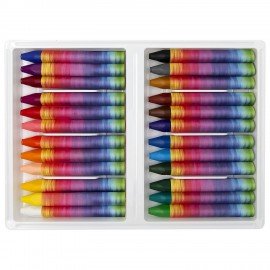 Пастель масляная ЛУЧ "Школа творчества", 24 цветов, трехгранная, картонная упаковка, 31С 1973-08