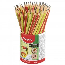 Карандаш чернографитный эргоном. MAPED (Франция) Kidy Learn, 1 шт., НВ, рифленая пове, 854601