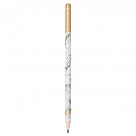 Карандаш чернографитный BRUNO VISCONTI, 1 шт., Carrara. White, НВ, заточен, трехгранный, 21-0030/95