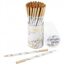 Карандаш чернографитный BRUNO VISCONTI, 1 шт., Carrara. White, НВ, заточен, трехгранный, 21-0030/95