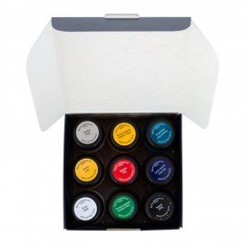 Краски по ткани акриловые "Декола", 9 цветов по 20 мл, в банках, 4141111