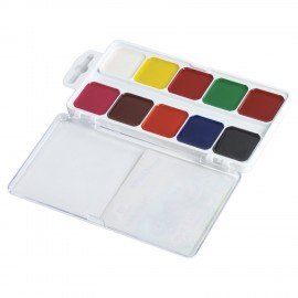 Краски акварельные ЮНЛАНДИЯ "ВЕСЁЛЫЙ ШМЕЛЬ", медовые, 10 цветов, КЛАССИЧЕСКИЕ, пластик, 191323