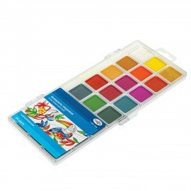 Краски акварельные ГАММА "Классическая", 24 цвета, медовые, пластиковый корпус, европодвес, 1009198