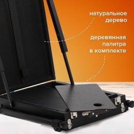 Этюдник-мольберт BRAUBERG ART PREMIERE, алюминиевые ножки, холст до 82 см, черный, 191755