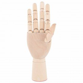 Манекен художественный "РУКА" правая, высота 18 см, дерево, BRAUBERG ART CLASSIC, 192515
