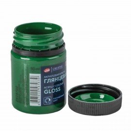 Краска акриловая глянцевая "Декола", банка 50 мл, зеленая средняя, 2928722