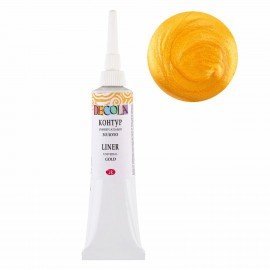 Контур акриловый универсальный "Декола", туба 18 мл, золотой, 13603965