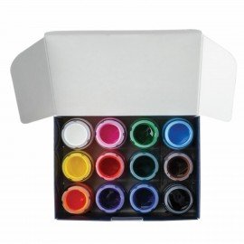 Краски акриловые матовые "Декола", 12 цветов по 20 мл, в банках, 143411021