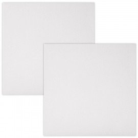 Холсты на подрамнике, набор 2 штуки BRAUBERG ART BASIC 20*20 см, 280 г/м2, хлопок, грунт, 192670