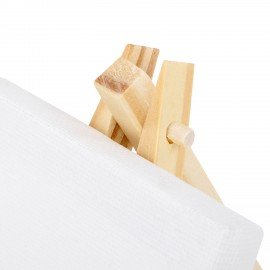 Настольный мини-мольберт с холстом 8*8 см BRAUBERG ART DEBUT, сосна, хлопок, 192679