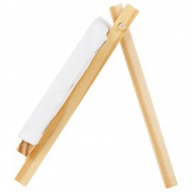 Настольный мини-мольберт с холстом 8*8 см BRAUBERG ART DEBUT, сосна, хлопок, 192679