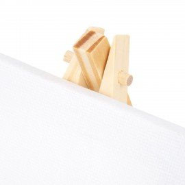 Настольный мини-мольберт с холстом 10*10 см BRAUBERG ART DEBUT, сосна, хлопок, 192680