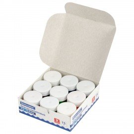 Краски акриловые по ткани 9 цветов по 15 мл, BRAUBERG, 192691