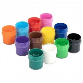 Краски акриловые по ткани 12 цветов по 15 мл, BRAUBERG, 192692