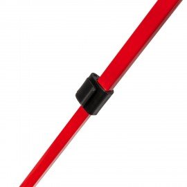 Мольберт тренога металл телескопический красный 117х166х94 см, чехол, BRAUBERG ART BASIC, 192750