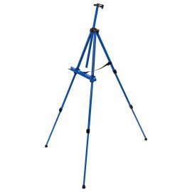 Мольберт тренога металл телескопический синий 117х166х94 см, чехол, BRAUBERG ART BASIC, 192751