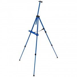 Мольберт тренога металл телескопический синий 117х166х94 см, чехол, BRAUBERG ART BASIC, 192751