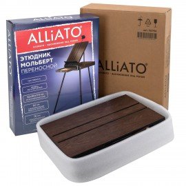 Этюдник мольберт облегченный, холст до 82 см, коричневый, ALLIATO (АЛЛИАТО), 192756