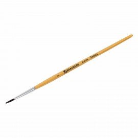 Кисть BRAUBERG, белка, круглая, № 1, 200178