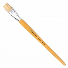 Кисть BRAUBERG, щетина, плоская, № 18, 200206