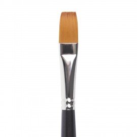 Кисть художественная проф. BRAUBERG ART CLASSIC, синтетика мягкая под колонок, плоск, № 12, кор руч, 200701