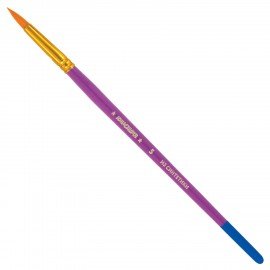 Кисти ЮНЛАНДИЯ, набор 5 шт. (СИНТЕТИКА: круглые № 1, 2, 3, 4, 5), блистер с европодвесом, 200895
