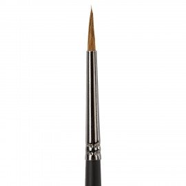 Кисть художественная проф. BRAUBERG ART CLASSIC, колонок, круглая, № 2, длинная ручка, 200923