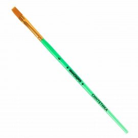 Кисти СИНТЕТИКА набор 5 шт. (круглая 3, плоская 2, 6, 14, овальная 1), блистер, ЮНЛАНДИЯ, 201069