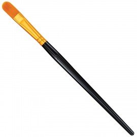 Кисти набор 10 шт., синтетика, черные, № 2/0-8, (Круглые; Овальные; Плоские; Лайнеры),WBZ, 201084