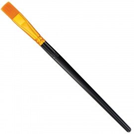 Кисти набор 10 шт., синтетика, черные, № 2/0-8, (Круглые; Овальные; Плоские; Лайнеры),WBZ, 201084