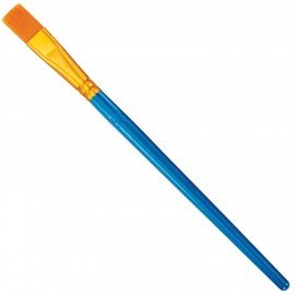 Кисти набор 10 шт., синтетика, синие, № 2/0-8, (Круглые; Овальные; Плоские; Лайнеры),WBZ, 201085