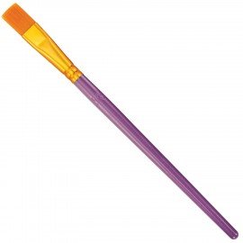 Кисти набор 10 шт., синтетика, фиолетовые, № 2/0-8, (Круглые; Овальные; Плоские; Лайнеры),WBZ, 201086