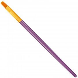 Кисти набор 10 шт., синтетика, фиолетовые, № 2/0-8, (Круглые; Овальные; Плоские; Лайнеры),WBZ, 201086