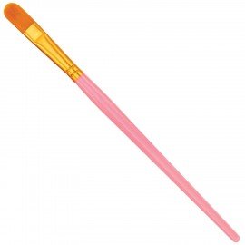 Кисти набор 10 шт., синтетика, розовые, № 2/0-8, (Круглые; Овальные; Плоские; Лайнеры),WBZ, 201088