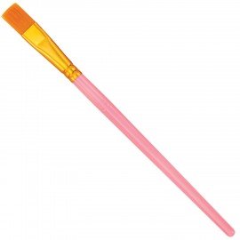 Кисти набор 10 шт., синтетика, розовые, № 2/0-8, (Круглые; Овальные; Плоские; Лайнеры),WBZ, 201088