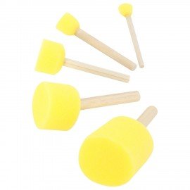 Кисть-спонж для рисования художественный, набор 5 штук, BRAUBERG ART DEBUT, 201089