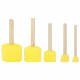 Кисть-спонж для рисования художественный, набор 5 штук, BRAUBERG ART DEBUT, 201089