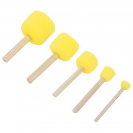 Кисть-спонж для рисования художественный, набор 5 штук, BRAUBERG ART DEBUT, 201089