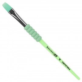 Кисти c EVA вставкой НАБОР 4шт (синтетика круглые 3,5,7; плоская 12), блистер, BRAUBERG KIDS, 201094