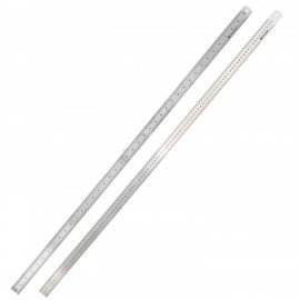 Линейка металлическая 100 см, BRAUBERG, европодвес, 210311