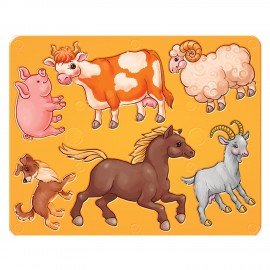 Трафарет-раскраска ЛУЧ "Домашние животные", 9C 447-08