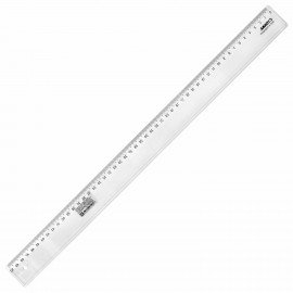 Линейка пластиковая 50 см, прозрачная, ЛН-31439