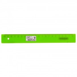 Линейка пластиковая 20 см, ПИФАГОР, неоновая, ассорти, 210604