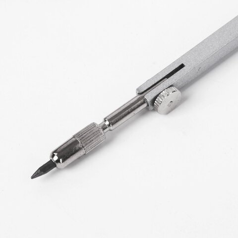 Готовальня BRAUBERG "Architect", 4 предмета: циркуль 135 мм, держатель для карандашей, точилка, грифель, 210657