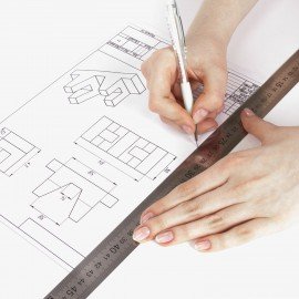 Линейки металлические КОМПЛЕКТ 3 шт. (15 см, 30 см, 50 см), BRAUBERG, 210810